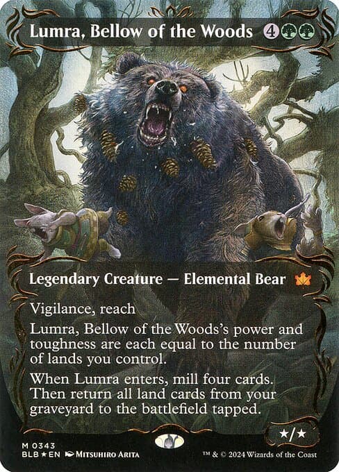 Lumra, Bellow of the Woods from Bloomburrow (Mythic)