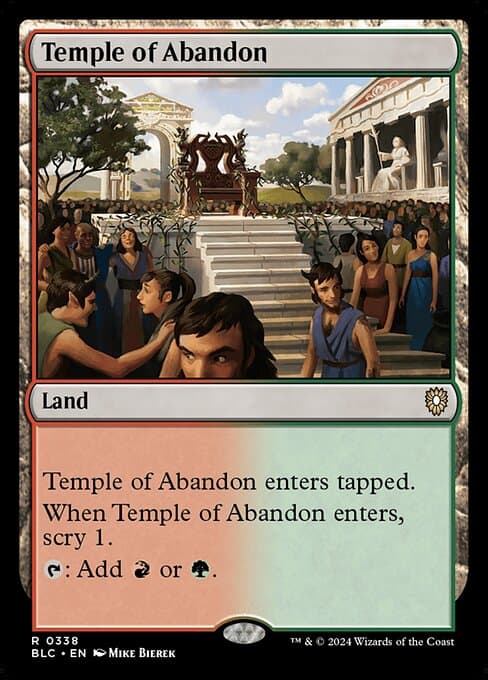 Temple of Abandon from Bloomburrow Commander (Rare)