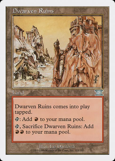 Dwarven Ruins from Classic Sixth Edition (Uncommon)