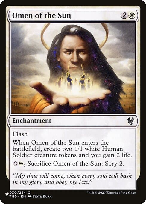 Omen of the Sun from The List (Common)