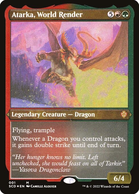 Atarka, World Render from Starter Commander Decks (Mythic)