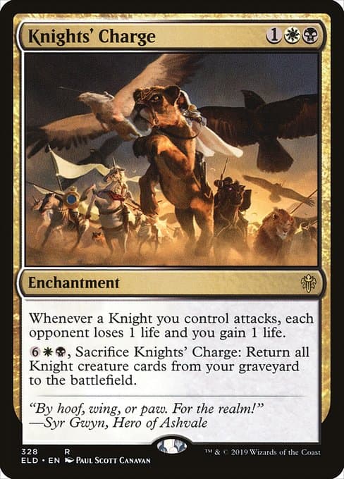 Knights' Charge from Throne of Eldraine (Rare)