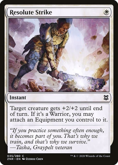 Resolute Strike from Zendikar Rising (Common)