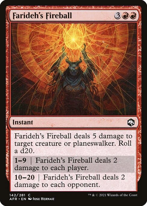 Farideh's Fireball from Adventures in the Forgotten Realms (Common)
