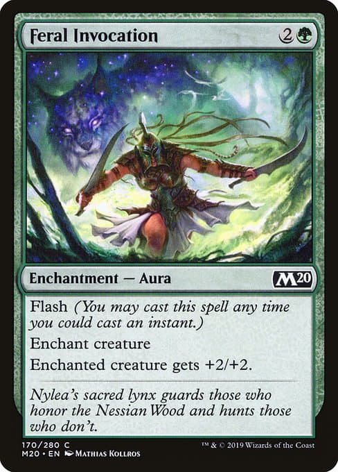 Feral Invocation from Core Set 2020 (Common)