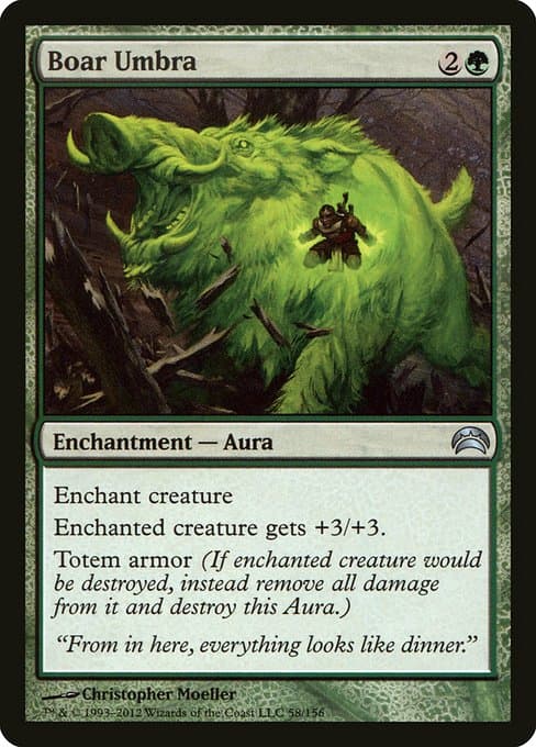 Boar Umbra from Planechase 2012 (Uncommon)