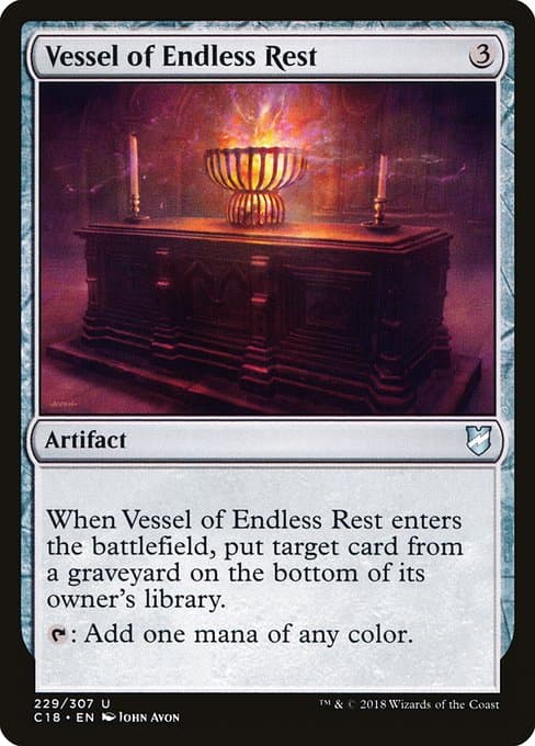 Vessel of Endless Rest from Commander 2018 (Uncommon)