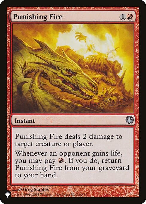 Punishing Fire from The List (Uncommon)
