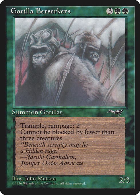 Gorilla Berserkers from Alliances (Common)