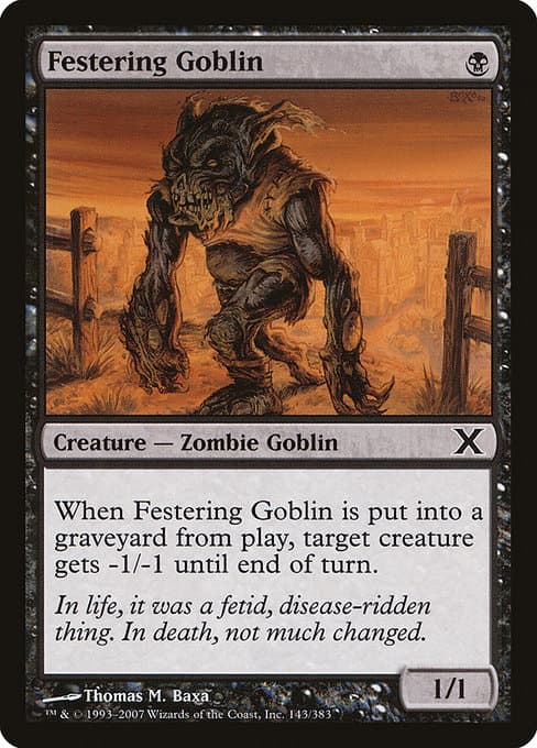 Festering Goblin from Tenth Edition (Common)