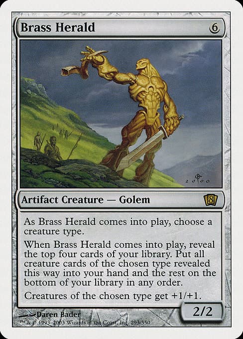 Brass Herald from Eighth Edition (Rare)