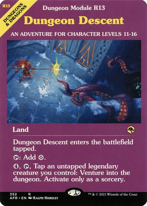 Dungeon Descent from Adventures in the Forgotten Realms (Rare)