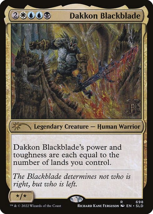 Dakkon Blackblade from Secret Lair Drop (Rare)