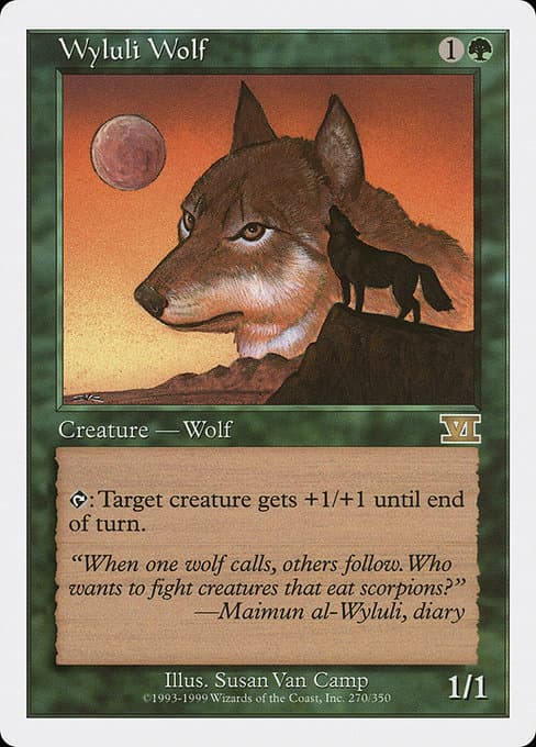 Wyluli Wolf from Classic Sixth Edition (Rare)