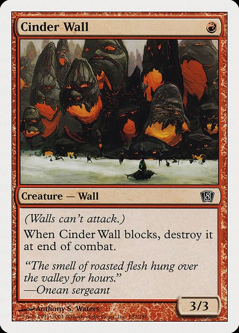 Cinder Wall from Eighth Edition (Common)