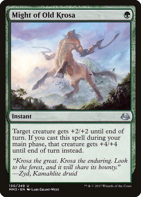 Might of Old Krosa from Modern Masters 2017 (Uncommon)