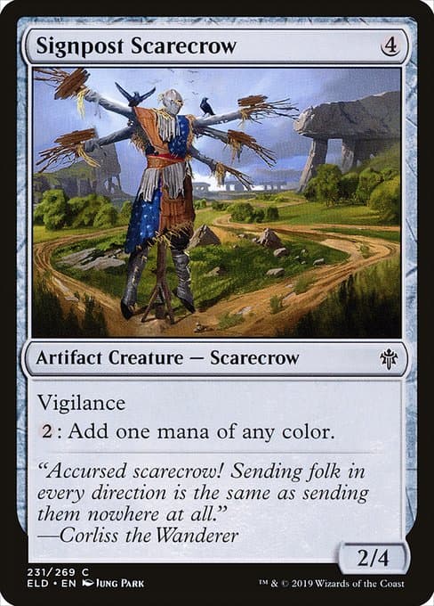 Signpost Scarecrow from Throne of Eldraine (Common)