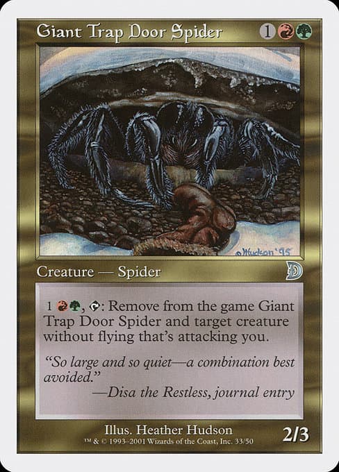 Giant Trap Door Spider (Uncommon)