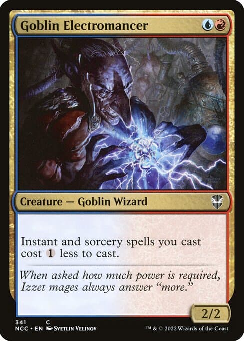 Goblin Electromancer from New Capenna Commander (Common)