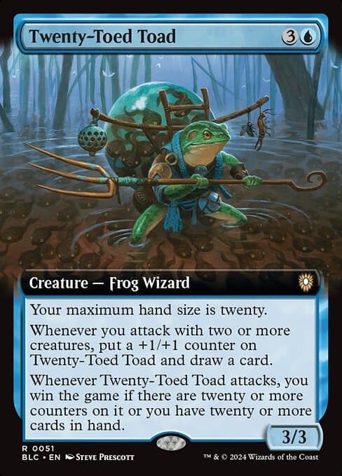 Twenty-Toed Toad from Bloomburrow Commander (Rare)
