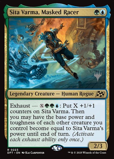 Sita Varma, Masked Racer from Aetherdrift Promos (Rare)