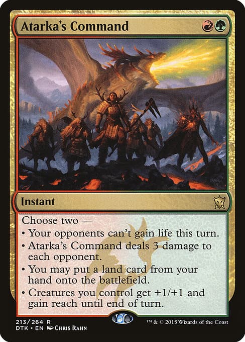 Atarka's Command from Dragons of Tarkir (Rare)