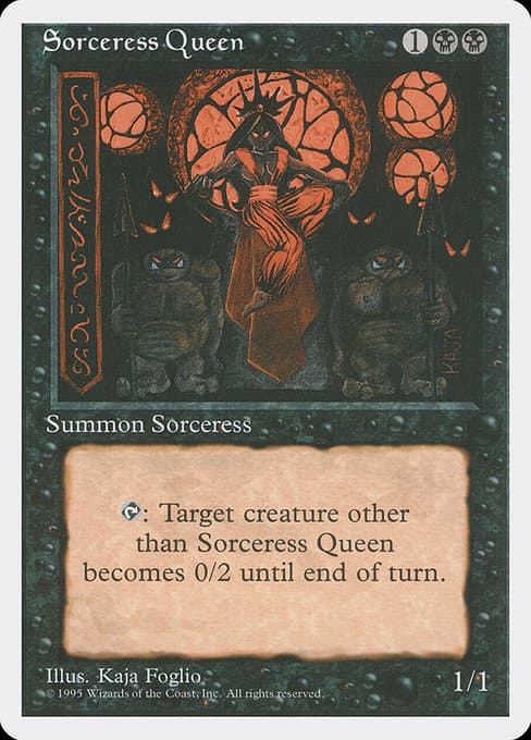 Sorceress Queen from Fourth Edition (Rare)