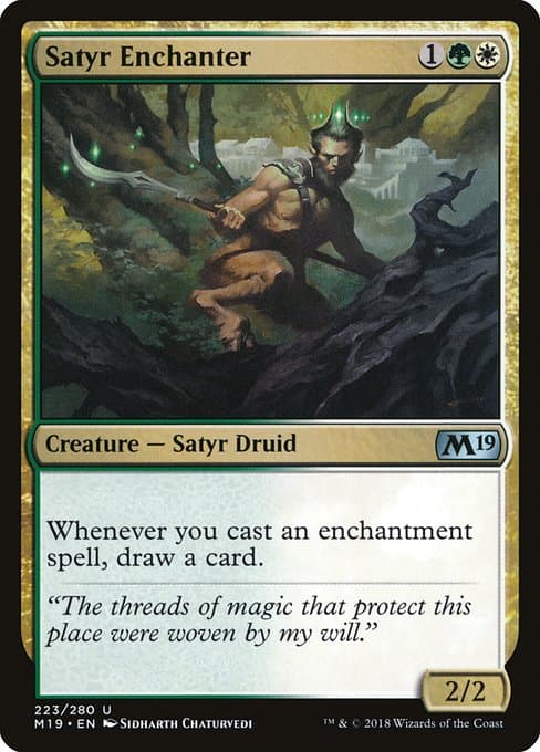 Satyr Enchanter from Core Set 2019 (Uncommon)