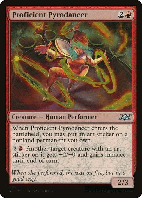 Proficient Pyrodancer from Unfinity (Uncommon)