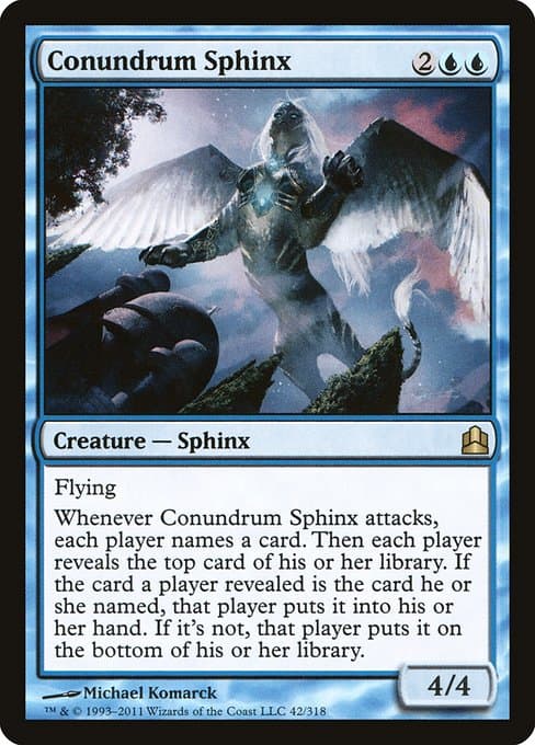 Conundrum Sphinx from Commander 2011 (Rare)