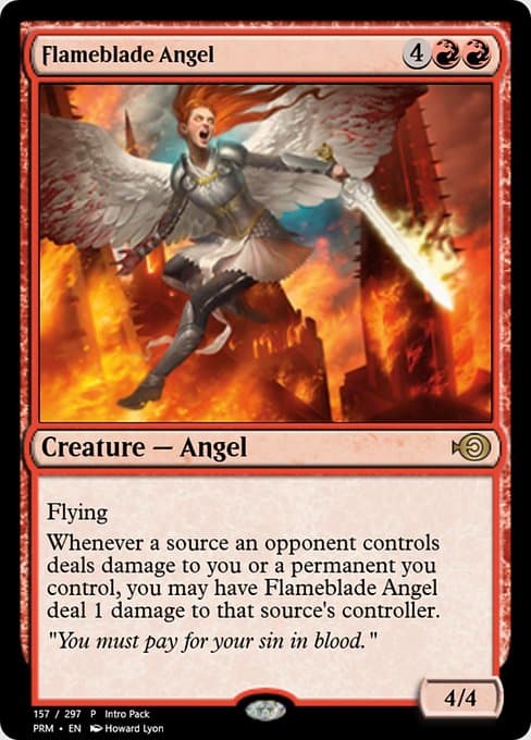Flameblade Angel from Magic Online Promos (Rare)