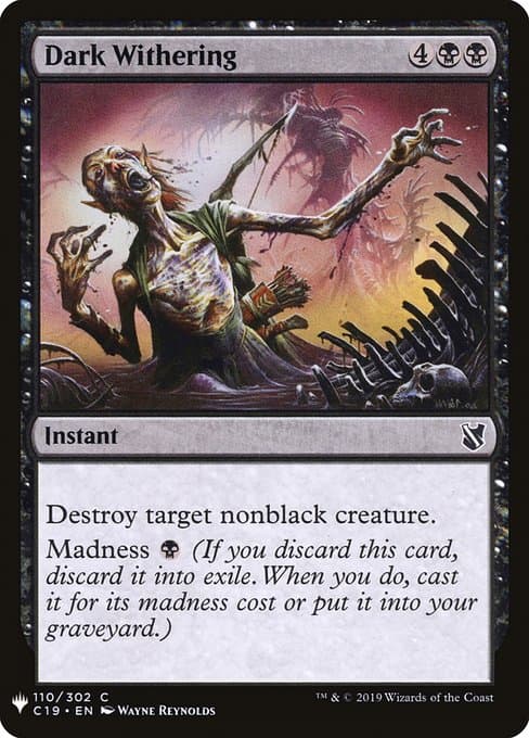 Dark Withering from The List (Common)