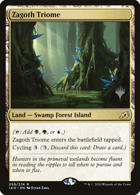 Zagoth Triome from Ikoria: Lair of Behemoths Promos (Rare)