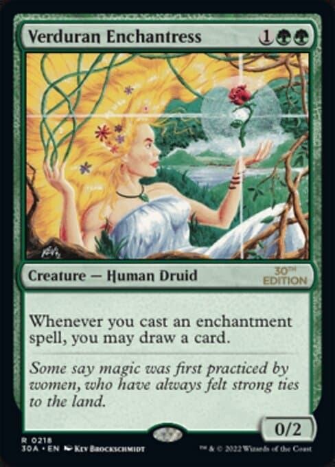 Verduran Enchantress from 30th Anniversary Edition (Rare)