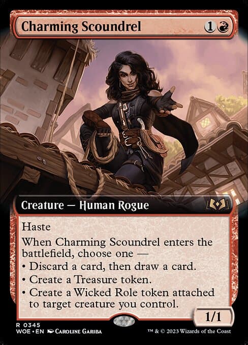 Charming Scoundrel from Wilds of Eldraine (Rare)