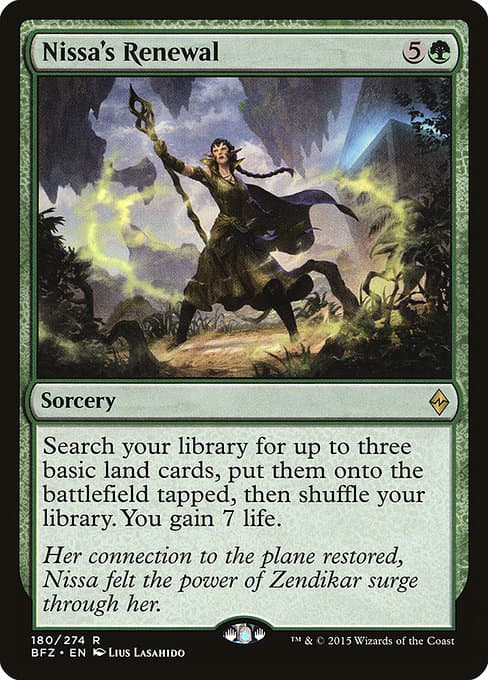 Nissa's Renewal from Battle for Zendikar (Rare)