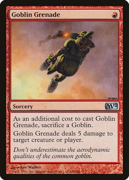 Goblin Grenade from Magic 2012 (Uncommon)