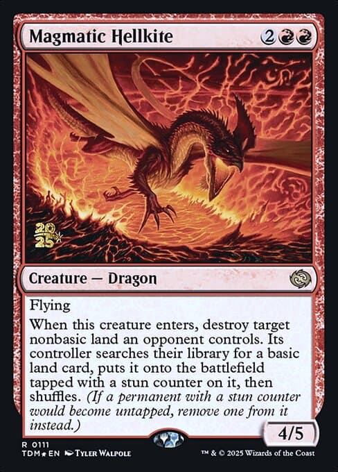Magmatic Hellkite from Tarkir: Dragonstorm Promos (Rare)