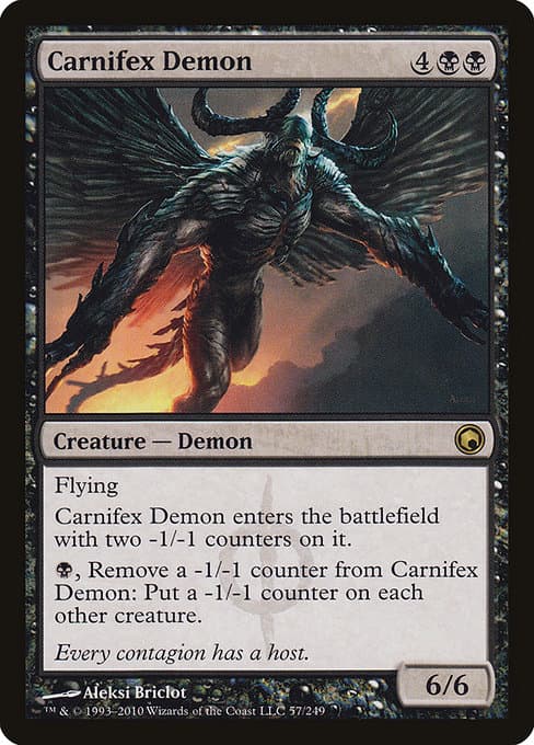 Carnifex Demon from Scars of Mirrodin (Rare)