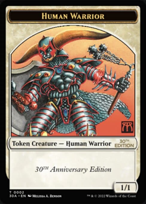 Human Warrior from 30th Anniversary Tokens (Common)