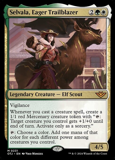 Selvala, Eager Trailblazer from Outlaws of Thunder Junction (Mythic)