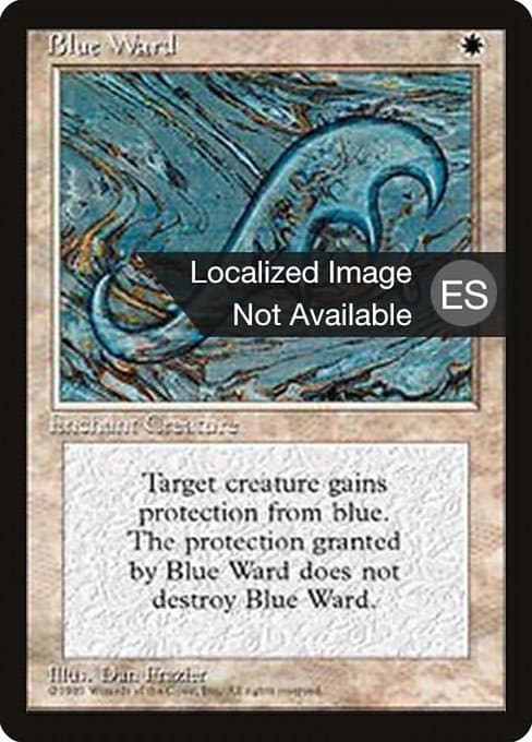 Blue Ward from Fourth Edition Foreign Black Border (Uncommon)