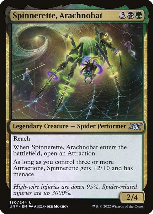Spinnerette, Arachnobat from Unfinity (Uncommon)