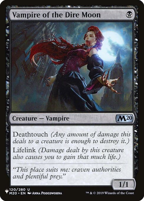 Vampire of the Dire Moon from The List (Uncommon)