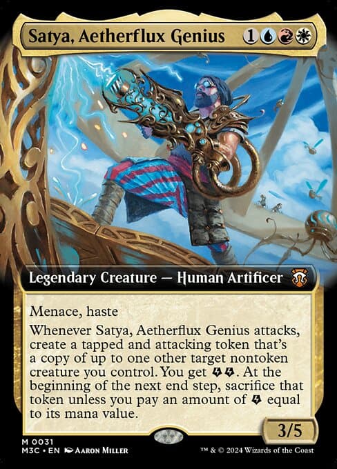 Satya, Aetherflux Genius from Modern Horizons 3 Commander (Mythic)
