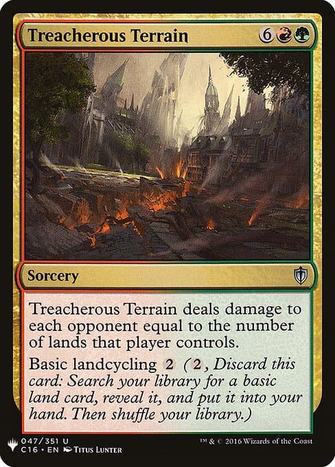 Treacherous Terrain from The List (Uncommon)