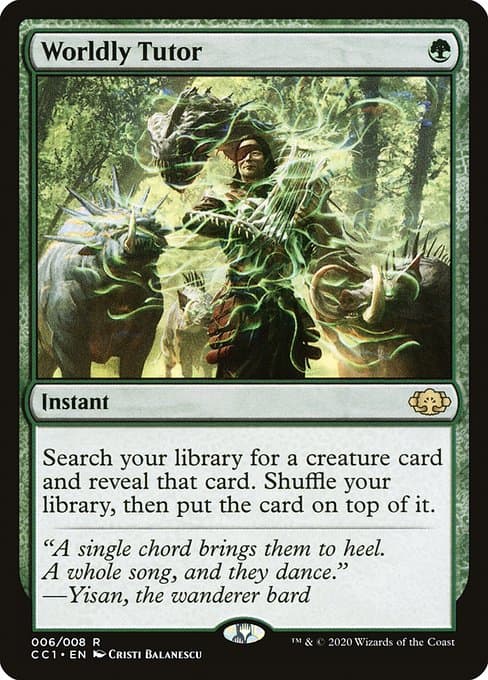 Worldly Tutor from Commander Collection: Green (Rare)
