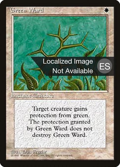 Green Ward from Fourth Edition Foreign Black Border (Uncommon)