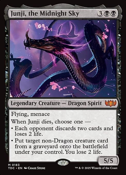 Junji, the Midnight Sky from Tarkir: Dragonstorm Commander (Mythic)