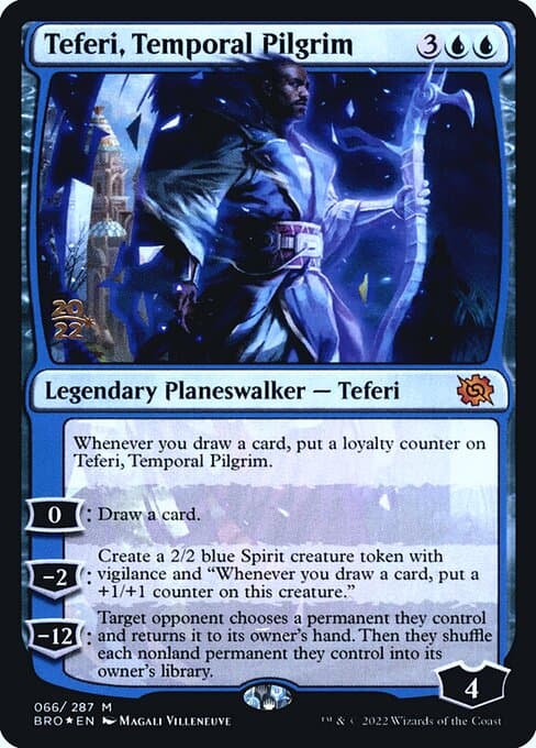 Teferi, Temporal Pilgrim from The Brothers' War Promos (Mythic)